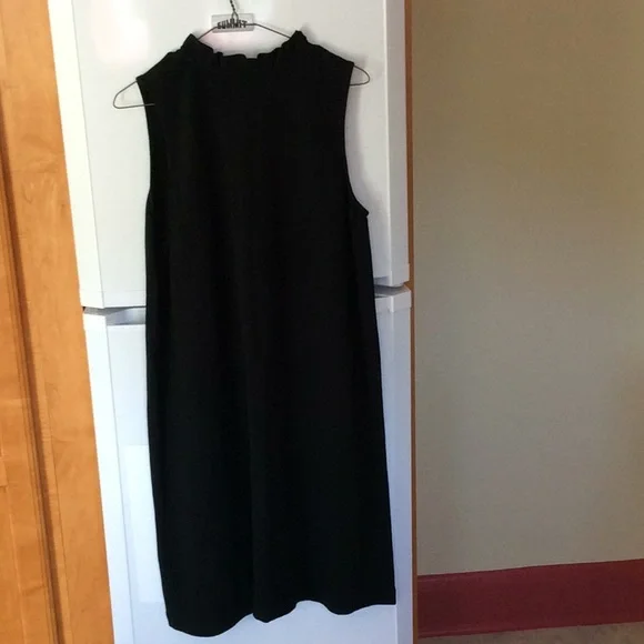 Vintage Ralph Lauren Black Cotton Sleeveless Dress - Picture 7 of 8